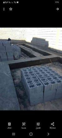 خلفة بناء طابوق وبلوك متفرغ حاليا اخذ مقطوعة تسليم بيت هيكل  عمل وجميع...