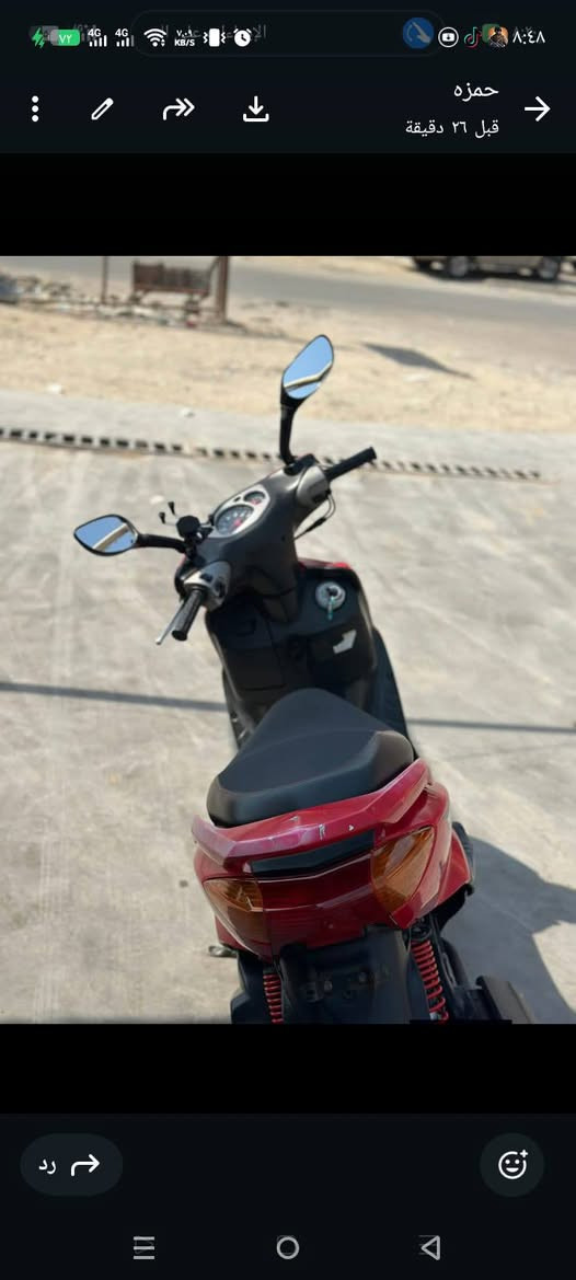 دراجه للبيع سعرها 650 مكاني بغداد المشتل*********** مكاتبه ومانيفيست ماكينه مقفوله مال رمبه
