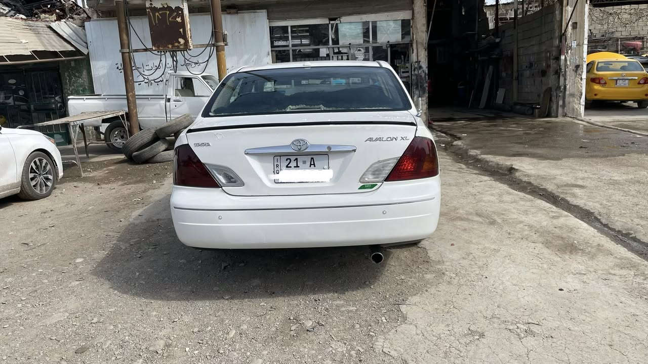 تويوتا افالون 2002 خليجي
رقم السنويه و هزه جديد تحويل مباشر 
دفتر بانزين بيه
تبريد قطعتين 
كهرباء كلها شغال
تخم ويل و تايرجديد
صدر امامي و خلفي جديد
سنترلوك ريموند صندوك ريموند
تحكم بالمري 
تحكم سرعه
شاشة ايبات جديد
سعر  75 وبيه مجال 
مكان سيار كركوك ***********
