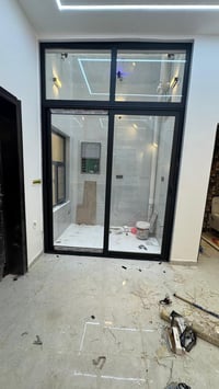 مستعدون لعمل كافه اعمال لألمنيوم محجرات ابواب شبابيك كاونترات كيرتن ول...