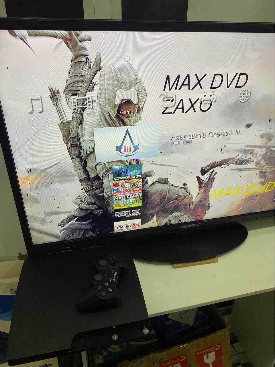 بلي3سلم مهكر نضام مكاتب يعني تكدر تحمل العاب بلي3 وبلي1 وبلي2 عن طريق الانترنيت
الجهاز اخو الجديد مكفول اي خلل مابي ويحتوي على 7 العاب قوية السعر125 الف 
او مراوس ببلي فور مكاني بغداد الدوره
وعندي توصيل🚚 بغداد, العراق


**إذا كنت صاحب هذا الإعلان وتريد حذفه لأي سبب، رجاءا أرسل رسالة إلى الدعم الفني**