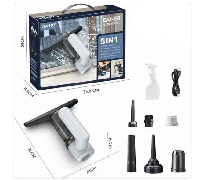 "مكنسة وحدة… خمس وظائف! 🚀 للبيت والسيارة بلا تعب!"
 هالمكنسة 5 في 1 تسحب، تدفع، تنظف الزجاج، تعبّي الميّ، وتفرّغ الهواء – كلشي تحتاجينه بمكان واحد.
✨ مميزات المنتج
1️⃣ 5 في 1 – مكنسة، مضخة، جهاز فراغي، منظف نوافذ، ومنافخ للغبار.
 2️⃣ شفط قوي 5000 با – تشيل الغبار، الرمل، شعر الحيوانات، وكامل الأوساخ بسهولة.
 3️⃣ فلترة مزدوجة – تنظف الهوا بكل فعالية، والفلاتر تنغسل بسهولة بالماء.
 4️⃣ بلا سلك، 25 دقيقة – بطارية 2000 مللي أمبير تكفي تنظيف كل الزوايا بدون تعب.
 5️⃣ شحن Type-C – تشحنينه بالبيت، بالسيارة، أو حتى من اللابتوب.
 6️⃣ TPR منظف الزجاج – تنظف النوافذ بلا خدوش أو خطوط.
 7️⃣ صغير وخفيف – سهل التخزين والحمل، تقدرين تاخذينه وياج وين ما تحبين. بعقوبة, ديالى


**إذا كنت صاحب هذا الإعلان وتريد حذفه لأي سبب، رجاءا أرسل رسالة إلى الدعم الفني**