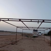 تكيه حديد الطول 10 متر العرض 6متر الأرتفاع 3متر  سعره ٩٠٠  للستفسار 07...