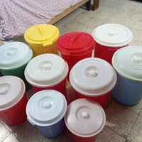 سطل • سطل بغطاء • سطل كبير • سطل للمواكب • سطول • دلو • دلاء • اواني ل...