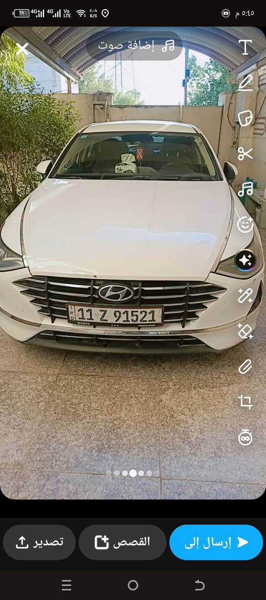 عندي سياره سوناتا موديل 23 تحويل ثاني يوم بسمي السعر 115نصف مواصفات عنواني ببغداد بلديات ***********
