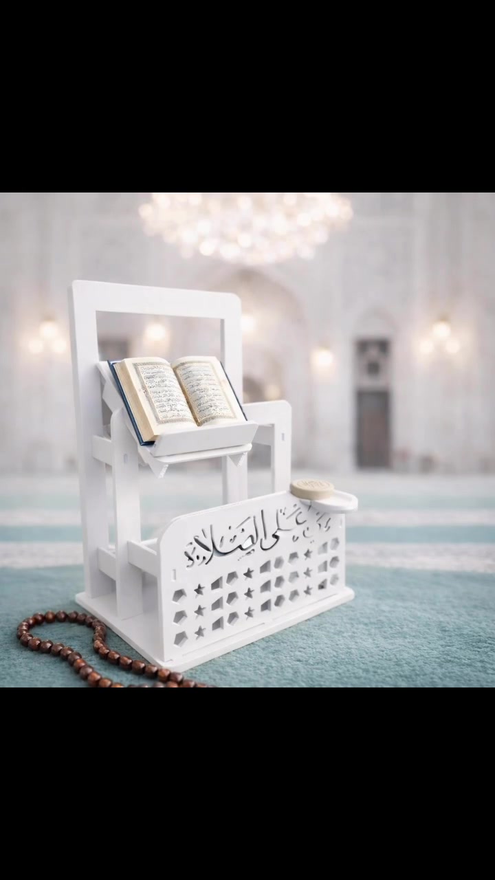 ستاند قرآن وصلاة متعدد الاستخدام مع حامل مصحف وحامل سجادة – تصميم مزخرف

• منظم عملي وأنيق للقرآن الكريم ومستلزمات الصلاة بتصميم مزخرف يناسب المنزل أو المصلى.

• حامل علوي مائل لوضع المصحف أو الكتاب بثبات أثناء القراءة.

• إطار خلفي لتعليق سجادة الصلاة بشكل مرتب.

• واجهة أمامية مزخرفة بعبارة «حي على الصلاة» ونقوش هندسية مفرغة.

• حامل دائري جانبي مخصص لوضع تربة الصلاة.

• تصميم قائم على قاعدة ثابتة مع هيكل متكامل بلون أبيض.

•الابعاد: 70*47*29 سم

• النوع: ستاند قرآن وصلاة قائم
• الزخرفة الأمامية: عبارة «حي على الصلاة» مع نقوش مفرغة
• يحتوي على: حامل مصحف مائل + علاقة سجادة + حامل دائري جانبي
سعر 20 الف توصيل لجميع المحافظات لفتره محدوده فقط فقط 
 #اك #اكسبلور #ترتد #متابع


**إذا كنت صاحب هذا الإعلان وتريد حذفه لأي سبب، رجاءا أرسل رسالة إلى الدعم الفني**