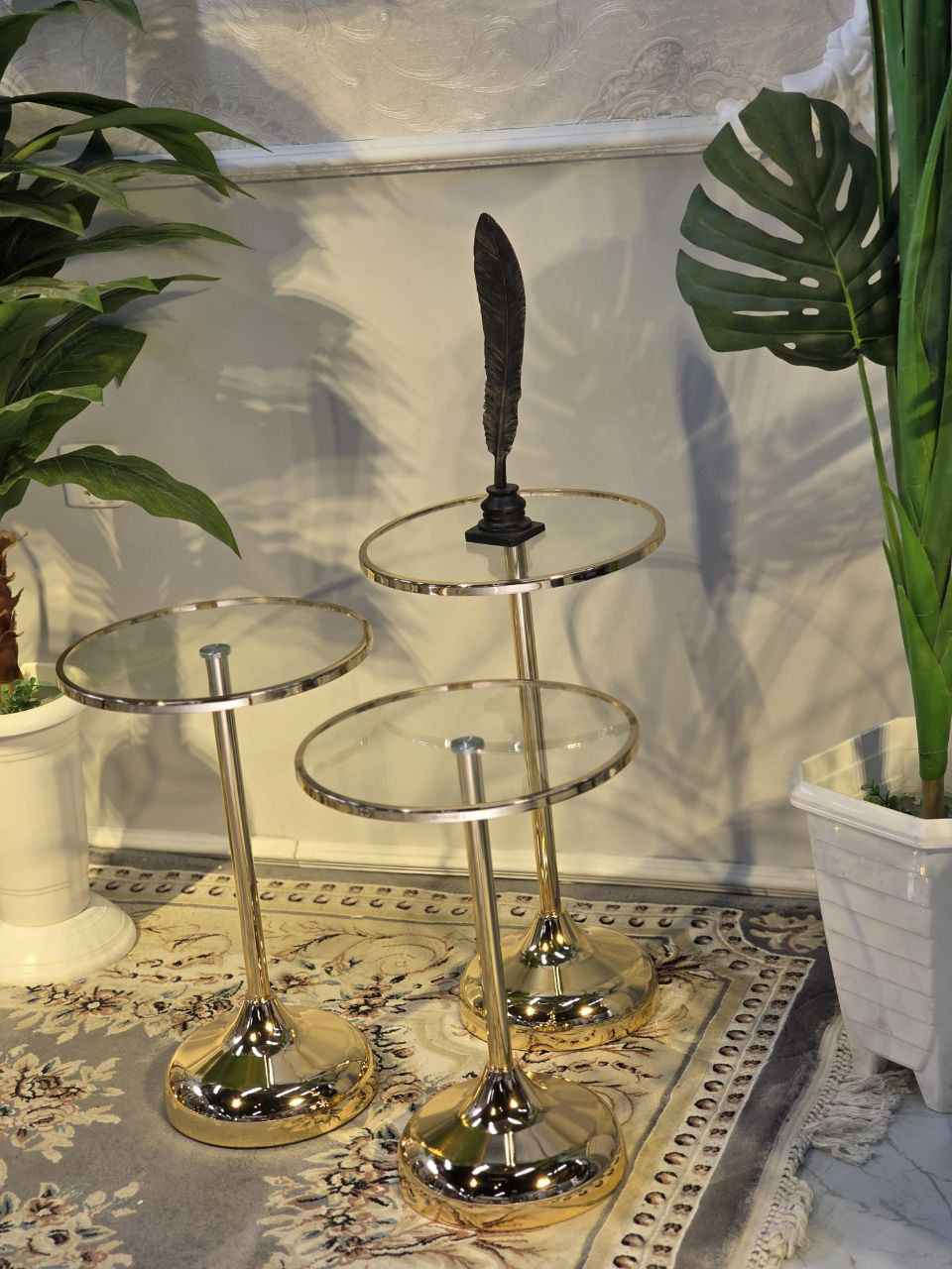 ✨ وصل الجديد يمّنا وبسعر يفرّح ✨
🔥 طبلات ثلاثي أنيقة وعملية
سطح جام أنيق + هيكل حديد قوي
وقاعدة إسفنج خاصة لعدم التزحلق 👌
موديلات حديد راقية تناسب كل الديكورات ✨
📏 القياسات:
▪️ قطر الدائرة: ٣٥ سم
▪️ ارتفاع الكبيرة: ٦١ سم
▪️ ارتفاع الوسط: ٥٦ سم
▪️ ارتفاع الصغيرة: ٥١ سم
💰 السعر: 100 الف
🚚 التوصيل:
✔️ مجاني داخل بغداد
✔️ مجاني لجميع المحافظات الزبير, البصرة


**إذا كنت صاحب هذا الإعلان وتريد حذفه لأي سبب، رجاءا أرسل رسالة إلى الدعم الفني**