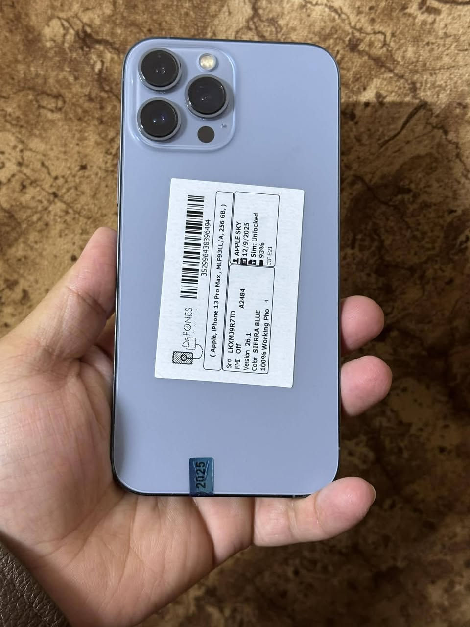 ايفون 13 برو ماكس
ذاكره256
بطاريه 93 معله فقط  امريكي
مكفول كلشي ممبدل سعر625
عنوان شاميه


**إذا كنت صاحب هذا الإعلان وتريد حذفه لأي سبب، رجاءا أرسل رسالة إلى الدعم الفني**