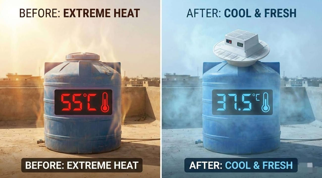 جهاز تبرید مياه الخزانات
الاستخدامات
جهاز Easy Cooler هو جهاز تبريد مبتكر يستخدم لتقليل درجة حرارة الماء وتوفير هواء بارد ومنعش في المناطق الحارة. يعتبر هذا الجهاز الحل الأمثل للاستخدام لخزانات المياه لانه يوفر تبريد سريع وفعال. يمكن استخدامه في المنازل المكاتب المحلات التجارية، وأماكن العمل

المميزات
التصميم العصري - جهاز تبرید Easy Cooler يتمتع بتصميم عصري مدمج مناسب الجميع أنواع الخزانات

الطاقة والكفاءة:
1-يعمل الجهاز بربع امبير فقط
2-يعمل الجهاز باستخدام سلك كهربائي بقدرة تصل إلى 150 سم مما يوفر سهولة في التحريك والتوصيل بالمقابس الكهربائية
3-يتميز بكفاءة عالية في تبريد الهواء بسرعة.

مؤشر درجة الحرارة :
يحتوي الجهاز على شاشة رقمية لعرض درجة حرارة الماء بشكل دقيق، مما يساعد المستخدمين على متابعة درجة حرارة المياه المتدفقة.

سهولة الاستخدام :
يحتوي الجهاز على زر تشغيل وإيقاف يسهل تشغيله وإيقافه. كما يتمتع بتصميم مريح لضمان الاستخدام الطويل دون أي تعب أو مجهود

مواد عالية الجودة :
الجهاز مصنوع من مواد بلاستيكية متينة وموثوقة (ABS) مما يضمن عمرا طويلاً وأداء عاليا

محتويات الصندوق :
1-جهاز تبرید Easy Cooler
2-سلك كهربائي ببطارية طول (150 سم).

الملاحظات
1-يمكن تشغيل الجهاز في أي مكان مع توفر الكهرباء.
2-الجهاز مناسب للاستخدام مع الخزانات الكبيرة و الصغيرة التي تحتاج إلى تبريد الماء في الصيف
3-تأكد من تنظيف الجهاز بانتظام لضمان أداء ممتاز.
5-تأكد من عدم غسل المنتج

القياسات :
الطول 50 سم العرض 50 سم * الارتفاع 23 سم.

المنتج :
القطر: 46 سم * الارتفاع : 22 سم
طول سلك الكهرباء : 150 سم
طول سلك قياس درجة حرارة الماء: 90 سم

السـعر : 95 الف مع التوصيل
للـتواصل : 7777977167


**إذا كنت صاحب هذا الإعلان وتريد حذفه لأي سبب، رجاءا أرسل رسالة إلى الدعم الفني**
