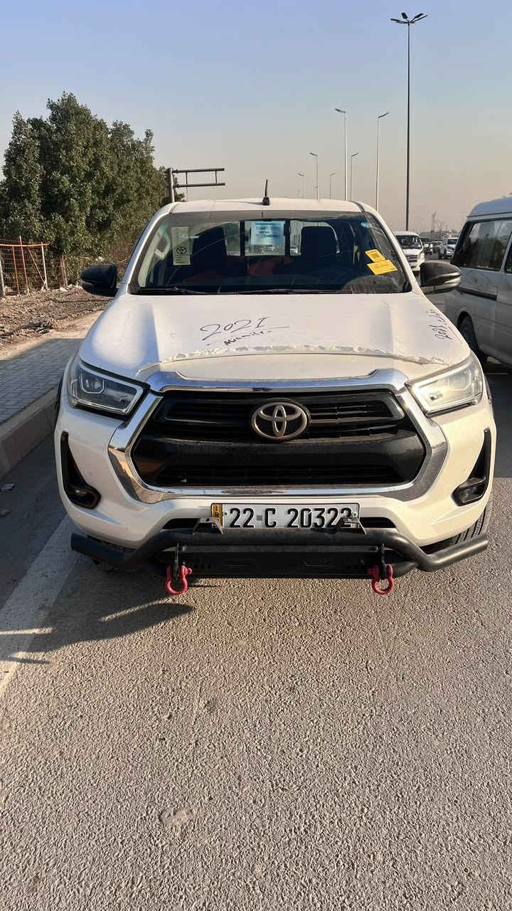 السلام عليكم تويوتا هايلوكس 2021 TRD رقم اربيل وكالة او تحويل مكفولة كفالة عامة السعر 330$ للاستفسار ***********
