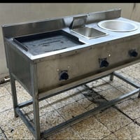 طباخ مطعم للبيع طباخ فلافل وبركز وفنكر  سل ستيل وزن ثقيل  نظيف جدًا   ...