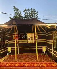 خيمة تفصال للبيع حديد + قفايص درجة اولى القياس  4  متر  //  3  متر 077...