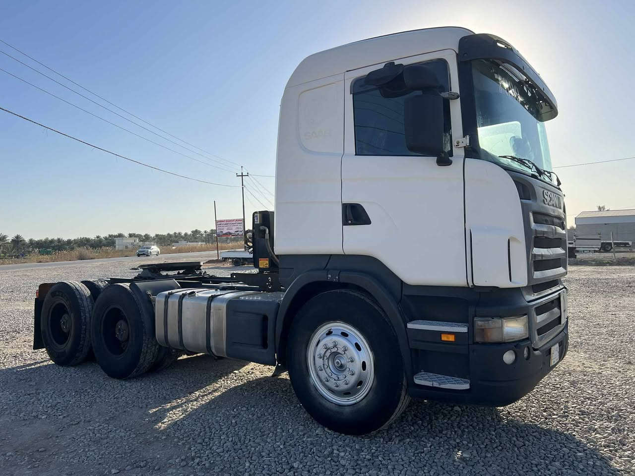 السلام عليكم من رخصة الادمن
اسكانيا راس تريلة سكس ابلادي نساف موديل 2006 ابموديلهة رقم الماني تحويل ثاني يوم مكفولة السيارة وجاهزة للعمل للاستفسار الاتصال على الرقم *********** ابو ايسر
