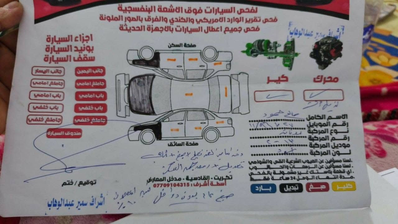 سوناتا ٢٠١٣ وارد امريكي تخم تاير جديد حداديه جديده مكينه وكير ع شرط مكينه ٢٤٠٠ ترايك وين ميعجبك جاهزه رقم بغداد انكليزي تحويل مباشر كهربائيات كلها شغاله  صور الحادث بالمنشور سرقه وبيها صبغ اثر جراد بدون دواخل السونار مع صور السعر ٨٥ العنون الحمزه الشرقي للاتصال *********** ديوانية, القادسية
