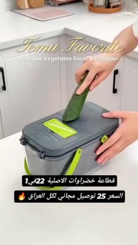 قطاعة خضار • 22 قطعة • 7 شفرات