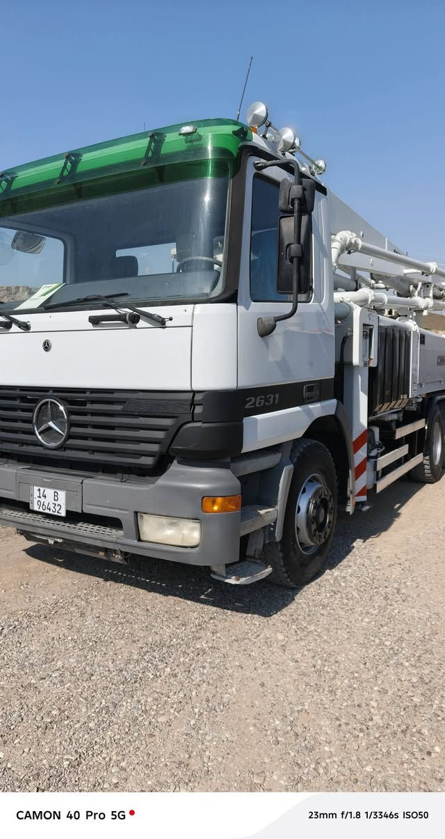 سلام عليكم للبيع بم موديل 2003شونك 34 متر دبل مضخه 190+130 ربل بستم 230 للاستفسارعن ***********+***********
