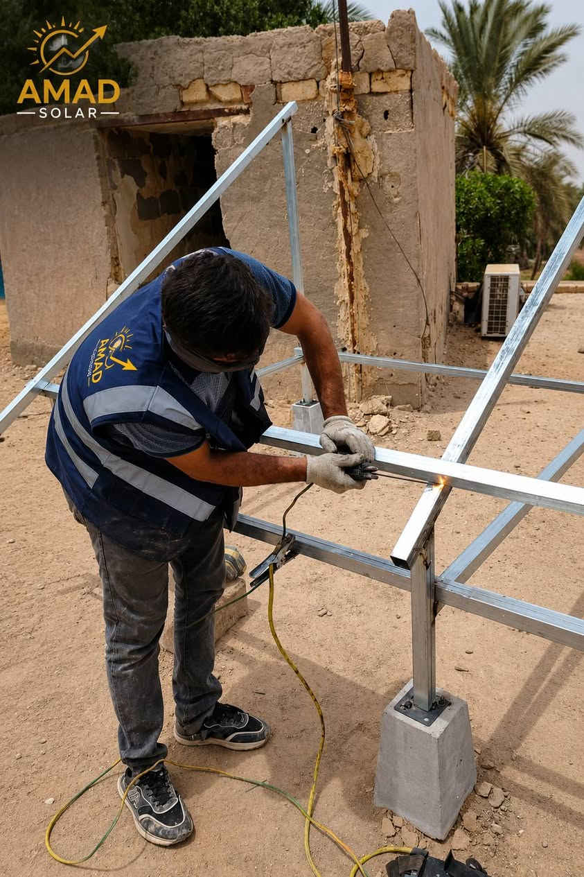 ☀️ شغل ميداني… مو مجرد حچي

من أول قاعدة حديد
لآخر لوح شمسي ⚡

فريق AMAD Solar يشتغل على تنفيذ المنظومات بأدق التفاصيل الهندسية 🔧📐
حتى نوفرلك:
✅ كهرباء مستقرة
✅ تشغيل مريح
✅ وتقليل كبير بالفاتورة

💡 لأن المنظومة الصح مو بس ألواح…
المنظومة الصح تبدأ من شغل مرتب وتنفيذ احترافي.

📲 للاستفسار والتركيب:
***********
