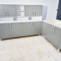 كاونتر MDF • مترين • سنك مرمر