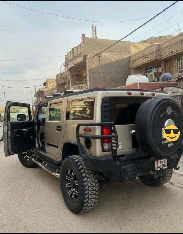 سلام عليكم همر H2مديل ٢٠٠٤ سياره جديده دواخل نضيفه صبغ حزام فقط بدون حادث سياره  جديده رقم بغداد تحويل ثاني يوم فول عده فتحه لبيع أو مراوس وينطي فرق ماكو شكال السعر ١٨٥ وبيه مجال ***********
