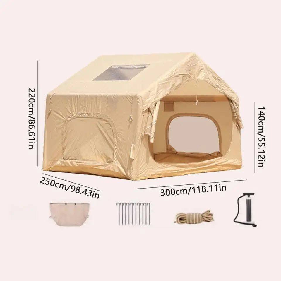 خيمه نفخ قياس الطول3 متر والعرض 2 متر ونص  تكفي 7 اشخاص  جديده غير مستخدمه اوربي وزن 23 كيلو بيها مكان دفايه وبونراما بوري العريض مايتاثر ب الرياح القويه ملحقات بمب يدوي جنطه وحبال  السعر 350 الف مع توصيل رقم واتساب *********** لتواصل اكثر
