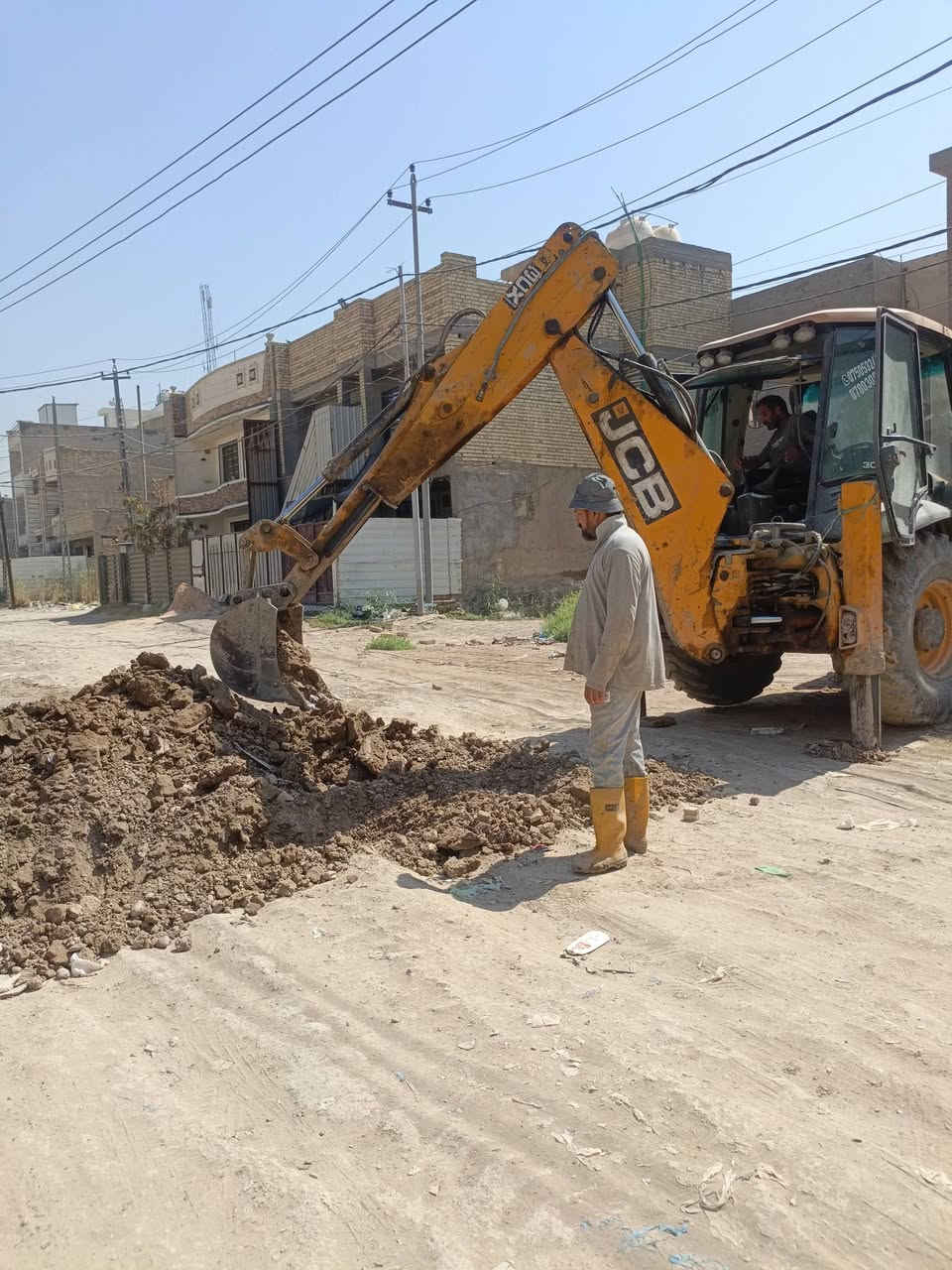 ***********السلام عليكم ربط ماء ومجاري رئيسي

