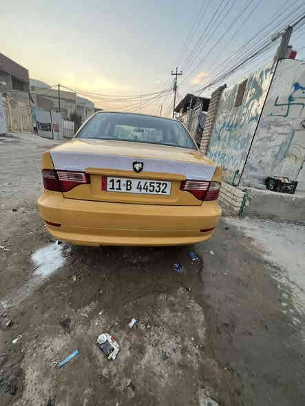 سمند11   ب30 وبيهه مجال
رافسه  يرادلهه نص طابوكه 
صدر امامي خلفي جديد تايرات جدد تبريد كهربائيات كلهه شغاله مابيهه نقص بيهه بارد جاملغ خلفي بس مكفوله مصفره هيئه غرامات ب اسمي مكاني بغداد المشتل
***********
