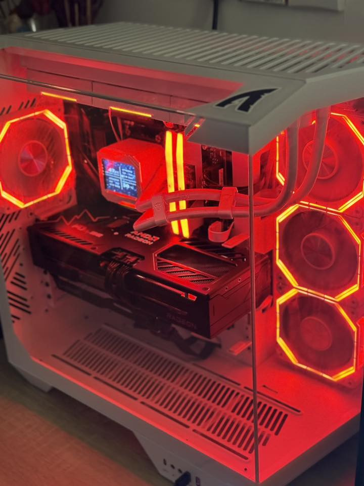 السلام عليكم pc للبيع
GPU: Sapphire Pulse AMD Radeon RX 9070 XT

 CPU: AMD Ryzen 7 7800X3D

 Motherboard: Gigabyte X870 wi-fi 6

 RAM: G.Skill 32GB (2x16GB) DDR5 6000MHz

 PSU: Thermalright 850W 80 Plus Gold Certified

 Cooler: Jungle Leopard Astroshel V2G 360mm 
Liquid Cooler

 Case: Jonsbo DY470 Panoramic Case

 Storage: 1TB NVMe M.2 SSD PCIe Gen4 (5000)

قيم باليرضي الله وتعال اخذهة لان ما اعرف شكد تسوة حالياً

بعدهة بالضمان جديدة حيل استخدام ساعة او ساعتين باليوم 
ابيعهة لان ماعندي وقت 

مكاني بصرة ❤️🙏🏻


**إذا كنت صاحب هذا الإعلان وتريد حذفه لأي سبب، رجاءا أرسل رسالة إلى الدعم الفني**