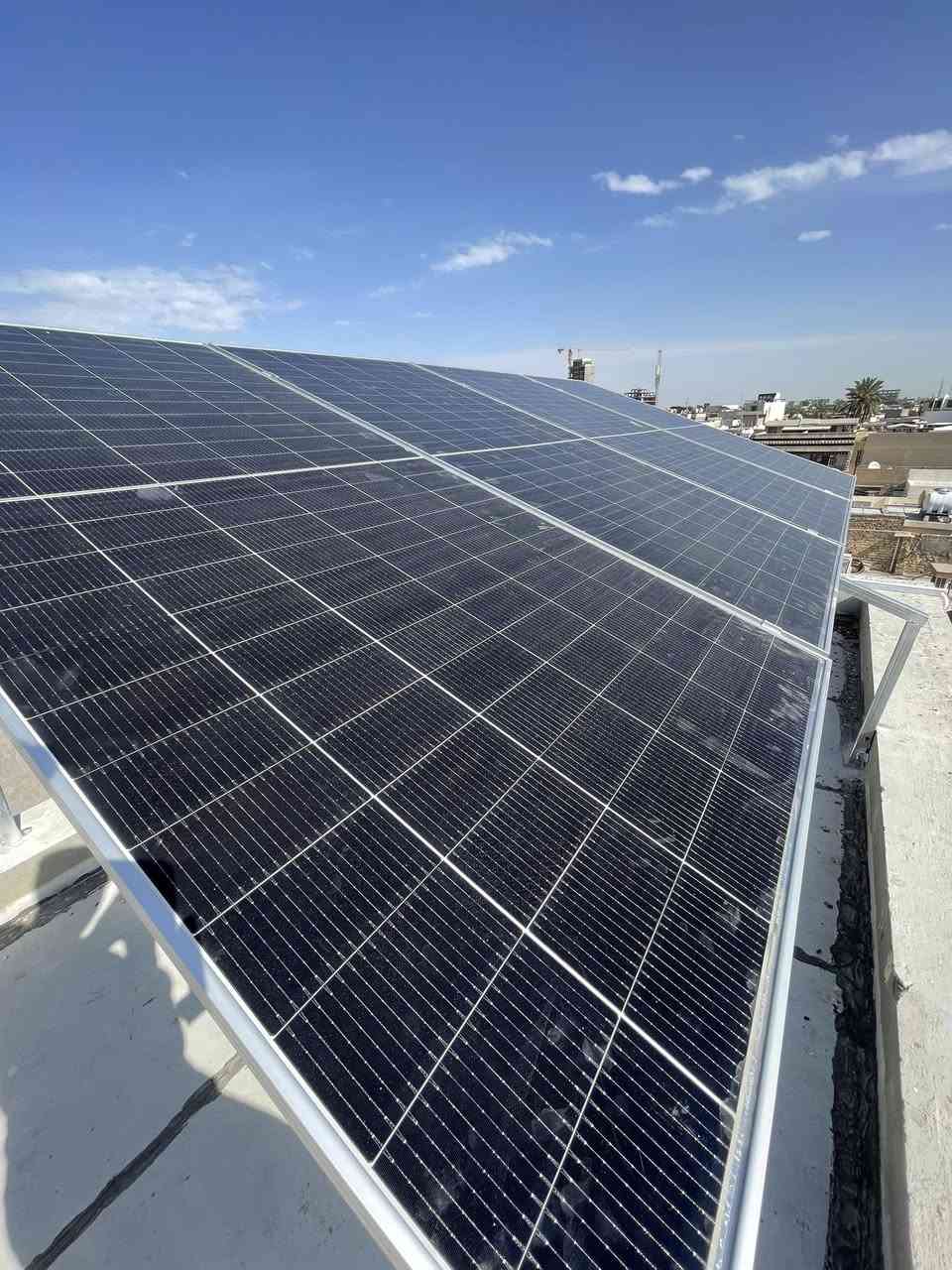 بغداد / الكاظمية النواب 📍
حتى تخلص من مشكلة انطفاء الكهرباء ❌
تنصب منظومة طاقة شمسية تناسب احتياجك للكهرباء

بحمد الله وشكره تم تنصيب منظومة طاقة شمسية 
٤٠ امبير نهارا و ٣٠ امبير ليلا 
في بغداد منطقة الكاظمية شارع النواب .

( مع ضمان 5 سنوات على الاجهزة وضمان 15 سنة بالالواح )

صيانة ومتابعة مجانية لمدة سنة تشمل غسل الالواح والبرمجة 

مستعدون لتجهيز المنازل والمجمعات السكنية والمزارع وكافة المشاريع الكبيرة والصغيرة بمنظومات الطاقة الشمسية

كادر عمل هندسي احترافي جاهز للعمل والتنصيب في جميع محافظات العراق

العنوان :- بغداد - شارع الصناعة - بناية ركن الصناعة مقبل مطعم ريفان

للتواصل معنا ☎️
المبيعات
***********
الادارة
***********
***********
