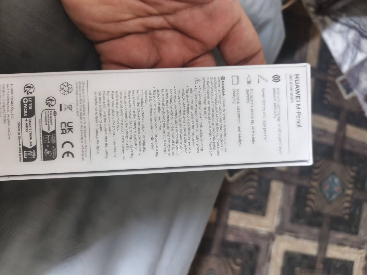 تابلت مستخدم لمدة اسبوع شرط الفحص
مواصافات عالية جدا
Huawei MatePad Pro
المساحة: 512GB
الرام: 12GB
نوع الشاشة: Tandem OLED paperMatte بحجم 12.2 انش
تردد الالوان: 10-bit تدعم مليار تدرج لون
الدقة: 1840×2800 مع تردد 144Hz
سرعة الشحن: 100W مع بطارية 10100mlA
عدستين الاولى اساسية بدقة 13MP و الثانية زاوية واسعة بدقة 8MP
الصوت: اربع سبيكرات ستيريو
الاطار معدن المنيوم و الظهر الياف زجاجية
الملحقات: كفر ابو الكيبورد + قلم بلوتوث + ماوس بلوتوث


**إذا كنت صاحب هذا الإعلان وتريد حذفه لأي سبب، رجاءا أرسل رسالة إلى الدعم الفني**