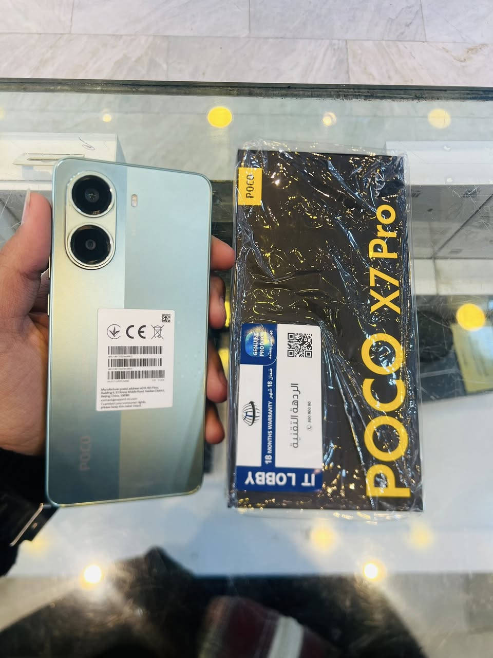 سلام عليكم جهاز POCO X7 Pri جهاز نضيف كلش بعده بضمان بس مفتوح من الكارتون حاله حال الجديد نضافه100 ذاكره512 كامل ملحقات الاصليه شاحنه90 واط  السعر350 قفل مكان ميسان سوق الكبير سوق مريم العذراء رقم المجمع46 مجمع القبطان للهواتف النقالة وقطع الغيار ***********
