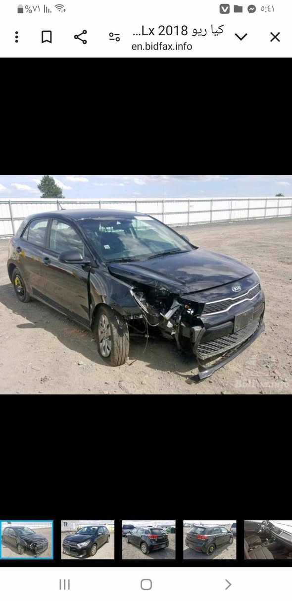 🚗 للبيـع: كيا ريو 2018 - وارد أمريكي 🚗
السيارة نظيفة جداً وبمواصفات مميزة، وهذا كامل التفاصيل:
 * نوع السيارة: كيا ريو (Kia Rio).
 * الموديل: 2018.
 * المحرك: 1.6L GDI (محرك نشط واقتصادي جداً).
 * ناقل الحركة: أوتوماتيك (AT).
 * المسافة المقطوعة: 100 ميل فقط (ما يعادل تقريباً 161 كيلومتر).
 * حالة البدن (الضرر): بوند (بنيد) فقط، بدون أي ضرر داخلي (لغد، شاصي، إيرباج كله سليم بشرط الفحص).
 * الملاحظات: توجد آثار "حالوب" بسيطة جداً وغير مؤثرة على جمالية السيارة.
 *  شرط التحويل السيارة.
💰 السعر المطلوب: 107 ورقة (10,700 دولار) وبي مجال طيب للشراي الجاد.
📍 المكان: [موصل] قرب دجله ستي 
📞 للتواصل والاستفسار: [ ***********
