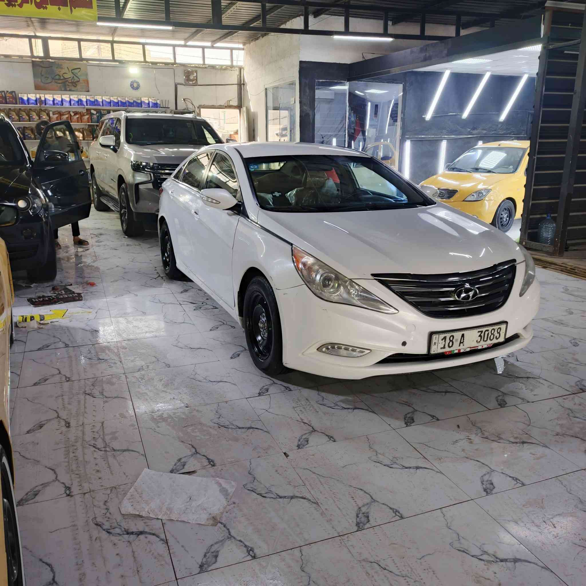 سوناتا ٢٠١١خليجي قطعتين تبديل بدون أي ضرر دواخل سليمه مكينة ٢٤٠٠دوش كير أوتو ٦ نمر سيارة جاهزة من كل نواحي كير مكينة تبريد حداديه مكان السيارة كربلاء 
***********
***********
