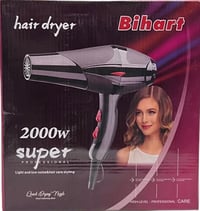 مجفف شعر Bihart Super Professional بقدرة 2000 واط  مجفف شعر عملي من Bi...