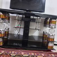 ميز بلازمه زجاج • ١٢٠×٩٠ • نضيف