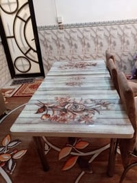 ميز طعام • يتكبر ويتصغر • ٣ كراسي