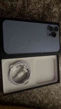 ايفون 13 برو ماكس جهاز نظيف بس كسر بضهر بطاريته 85 ذاكرته 256 جهاز نظي...