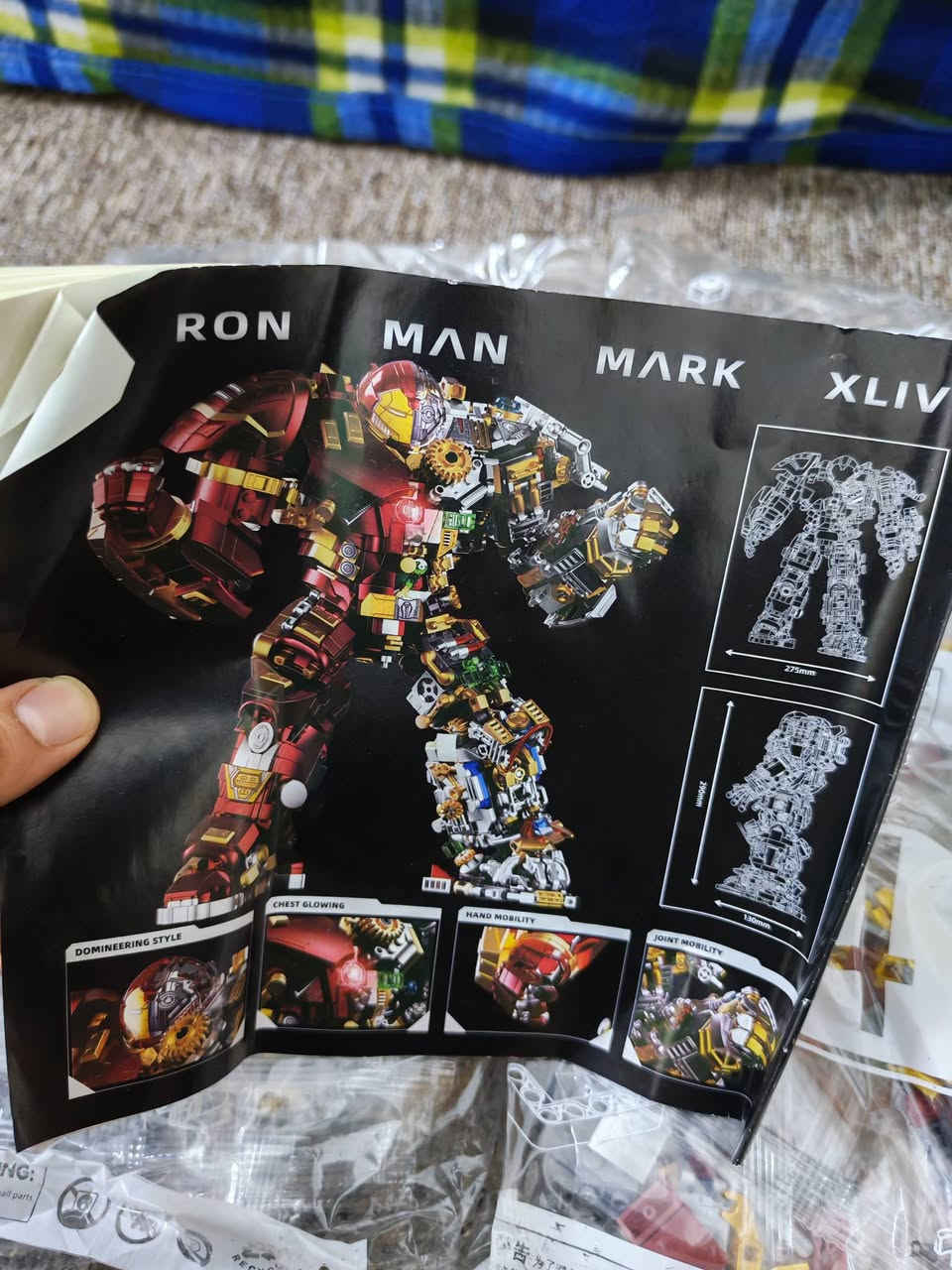 "Iron Heroes Action Figures Blocks Mark Mech Building Sets".تحتوي هذه المجموعة على أكثر من 2000 قطعة بلاستيكية لبناء نموذج هالكباستر.يبلغ حجم النموذج النهائي حوالي 27.5 * 12.5 * 29 سم.تتميز النسخ بميزات تفاعلية مثل الصدر المضيء ومفاصل متحركة لليدين.
السعر / ٤٠ الف / يتوفر توصيل
#lego #عالم_المكعبات #مجسمات #عراق


**إذا كنت صاحب هذا الإعلان وتريد حذفه لأي سبب، رجاءا أرسل رسالة إلى الدعم الفني**