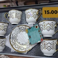 طقم كوب قهوة • فرفوري مذهب • كربلاء طويريج