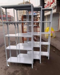 رفوف حديد 9 قطع مستعمل شهر واحد نضافه90‎%‎   ☎️07707996764