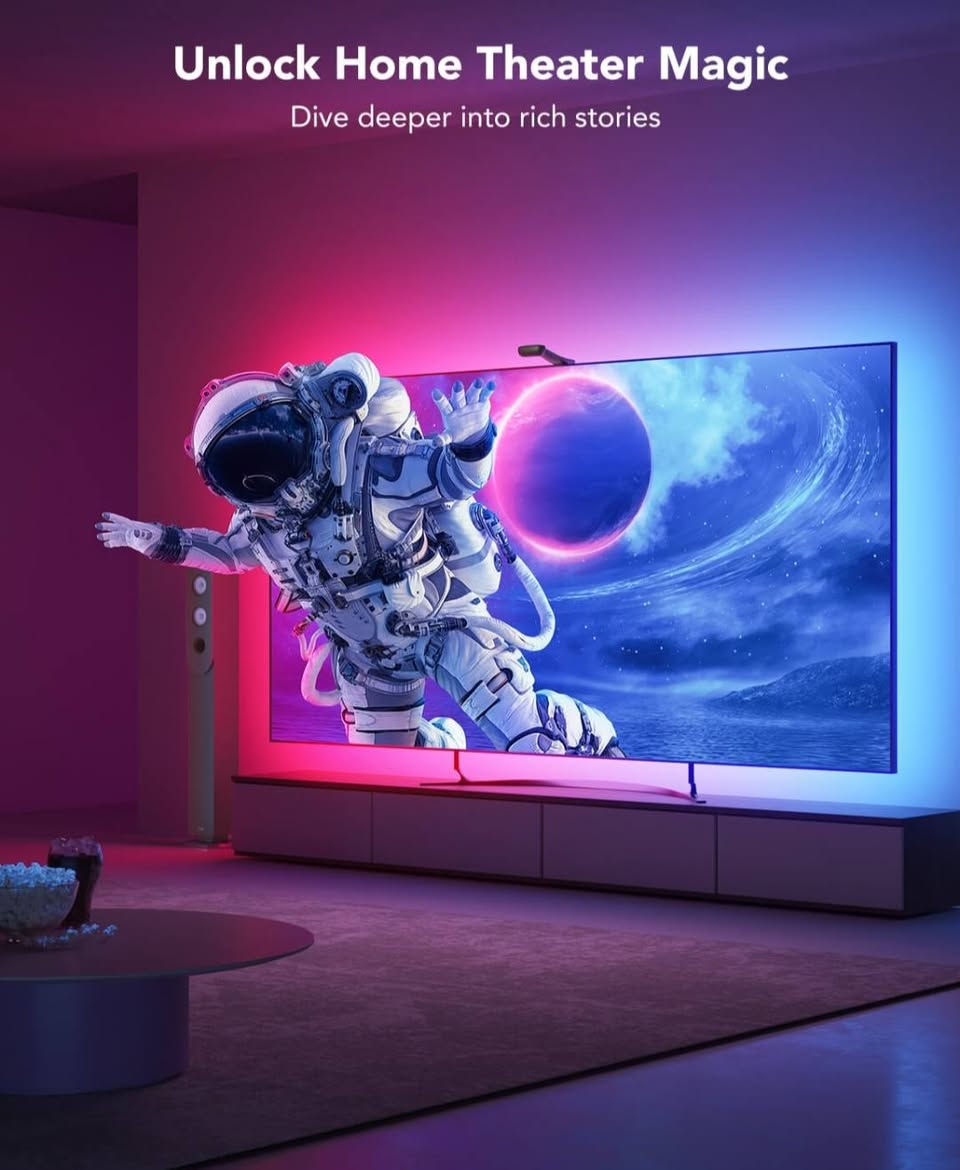 متوفر
Govee TV Backlight T2 قياس 55-65 إنش 
جديدة من الشركة الام مع ضمان الشركة 

مع انسب سعر بالعراق 

إضاءة ذكية خلف الشاشة بتقنية RGBIC مع كاميرا تلتقط ألوان الشاشة وتزامنها مباشرة مع الإضاءة للحصول على تجربة مشاهدة وألعاب أكثر واقعية.

✅ مناسبة لشاشات 55-65 إنش
✅ RGBIC متعددة الألوان
✅ تحكم عبر التطبيق
✅ تدعم المزامنة مع محتوى الشاشة
✅ جديدة وغير مستخدمة ولا اوبن بوكس


**إذا كنت صاحب هذا الإعلان وتريد حذفه لأي سبب، رجاءا أرسل رسالة إلى الدعم الفني**