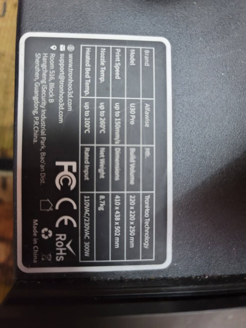 ٦٥ الف اول  تم شامل التوصيل هيكل طابعه 3D كامل


**إذا كنت صاحب هذا الإعلان وتريد حذفه لأي سبب، رجاءا أرسل رسالة إلى الدعم الفني**