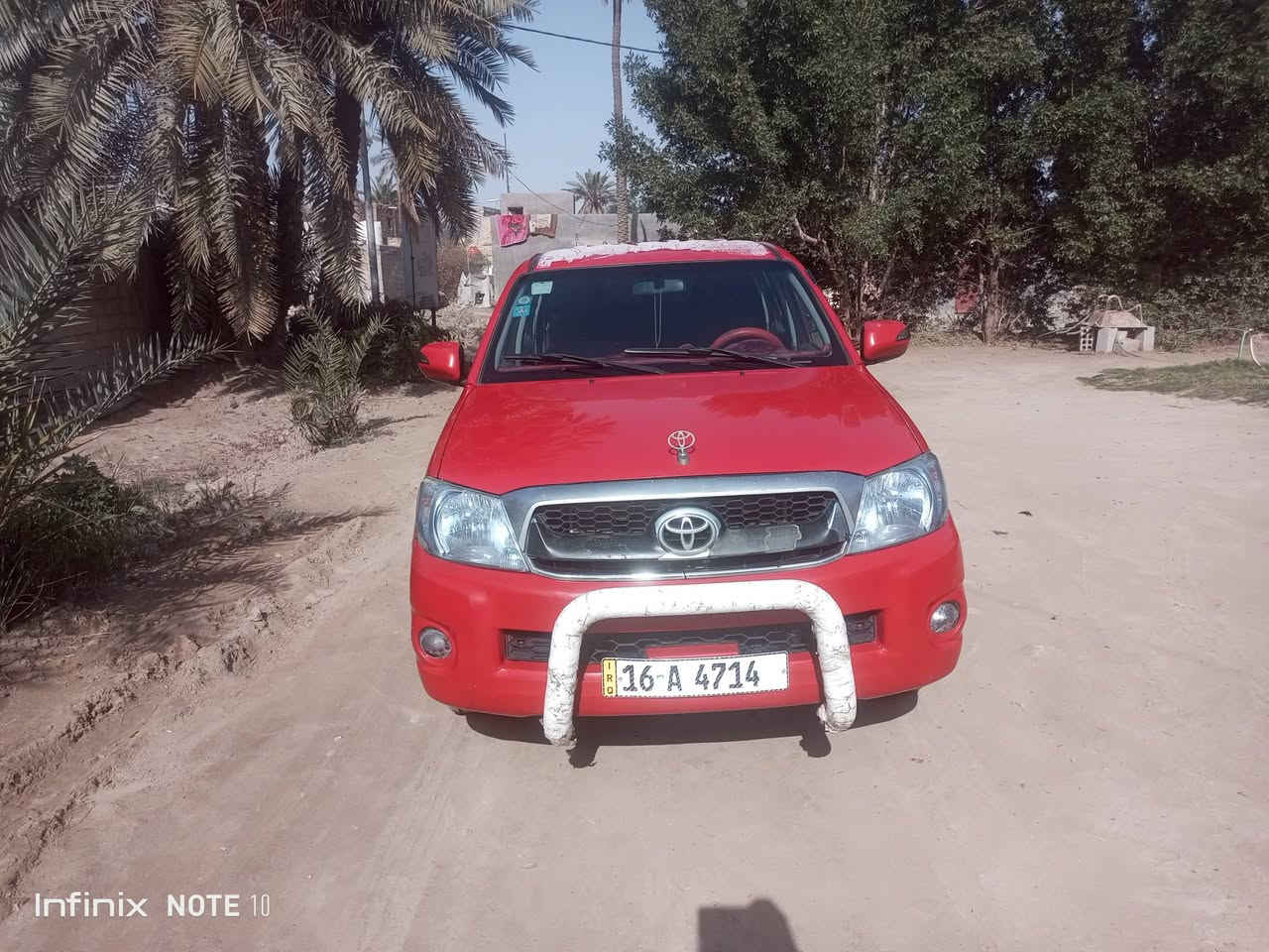 هايلوكس 2011شاصي 19
رقم قادسيه إنكليزي باسمي المكان السماوه الوركاء 
السونار موجود المكينه كير شرط اتصل ودلل ***********
