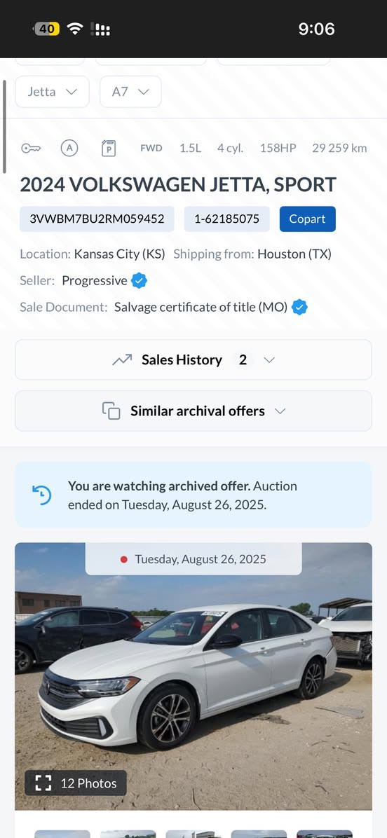 JETTA 2024 - SPORT

السيارة دخول جديد (بدون رقم)

بحالة الشركة ماشية 20 الف

شاشة الكترونية

رادارات خلفية امامية وجانبية وسياقة ذاتية

تدفئة كشنات

انظمة قيادة متعدده (اقتصادية )

مواصفات اخرى …

وارد امريكي بجم كبس بدون ايرباك وبدون تبديل اي قطعة ضرر خفيف صبغ ربع قبق الصندوق يم البك لايت حادثها ورقم الشاصي مرفق مع الصور

للـــبـــيـــع فــــقــــط

موقعها كركوك
الـــسعر 172$
***********
