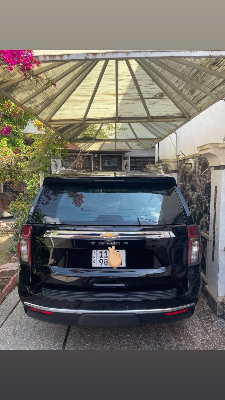 CHEVROLET TAHOE 2022
حجم المحرك V8 5300 المرغوب

رقم بغداد  بسمي 

المواصفات

بصمة

لايتات زينون

تشغيل عن بعد

بصمة تشغيل

بصمة 4 ابواب

مانع انزلاق

سايد بريك بصمه

حساس امامي

حساس خلفي

شاشة ابل كار بلي

تحكم ستيرن جهتين

كامرة خلفية

كشنات كهرباء وقماش

نقطة عمياء بالمري الجانبية

ثلاجة

رادارات

تنبيه عند الاقتراب ضوء احمر مع تنبيه صوت عالي

7 راكب

داخل صاج

السيارة مكفولة لا بارد ولا صبغ من كلشي 

السعر  438
مكان بغداد
***********
