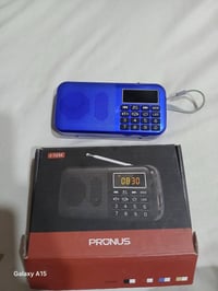راديو PRONUS • بطارية شحن • يدعم فلاش