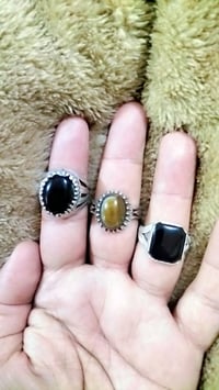 خواتم فضة • عيار 925 • جزع يماني