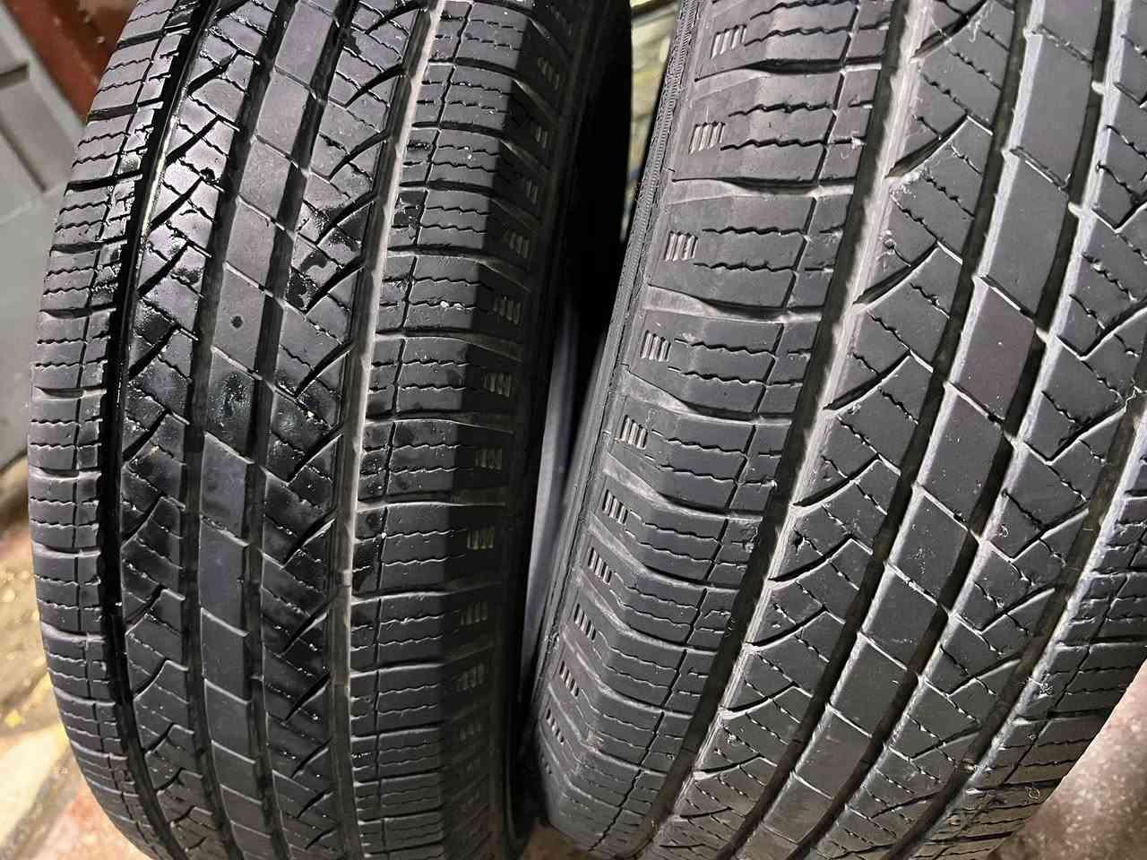 السلام عليكم

للبيع زوج تايرات مستعملات نظافه 90‎% 

الصناعة صيني سنه الصنع 23 

الحجم 225&65&17

السعر 75 الف دينار

للتواصل واتساب ***********
