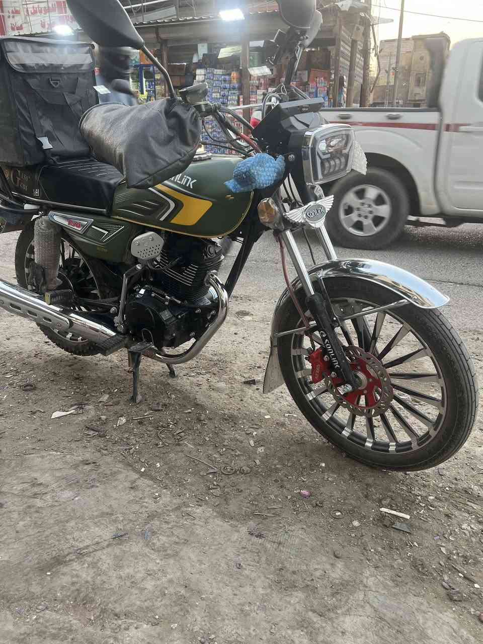 سلام عليكم دراجه سونك موديل 2025 نازله بل 2026 شهر الواحد الله شاهد جديده لايلون بعدني ما فاتحه عنواني بغداد حي اور ***********
