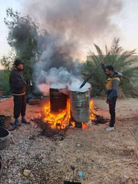 دهان أسطح • كرستة • شغل درجة