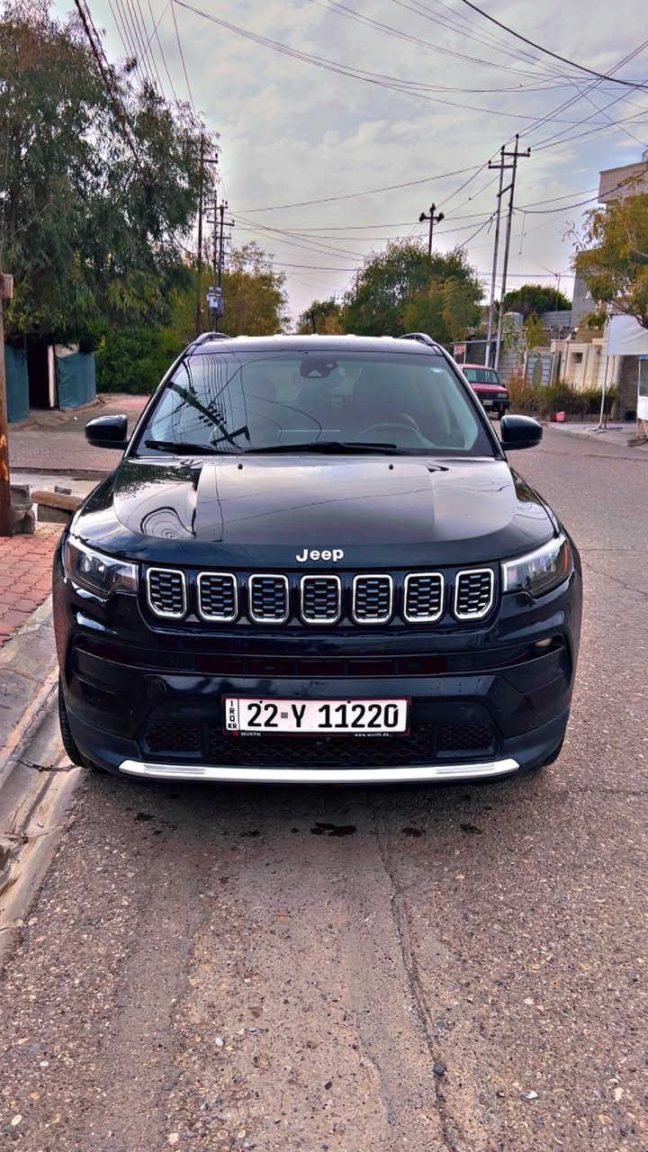 ‎النوع : جيب كومباس لمتد Jeep Compass Limited

‎  الموديل : 2022 الشكل الجديد لمتدد 
للبيع سيارة: جيب كومباس  موديل 2022
•الرقم: اربيل 
السعر 147
لون الاسود 
ماشي 25 الف 
•المواصفات : فول ١/١ عده سلايت
▪️بصمة
▪️ابواب بصمة
▪️المحرك: 2.4 مرغوب (اربعة سلندر) بدون توربو مكفول كير محرك
▪️لايتات زينون اصل مع حاجب LED مع كشافات دعامية زينون
▪️رادار جانبيه 
▪️رادار امامي 
▪️كشافات ليليه
▪️فورويل 4X4
▪️كامرة خلفية 
▪️حساسات ورادارات الاجتياز الجانبية
      (نقاط عمياء)
▪️كشنات السيارة جلد اسود اصل مطعم 
     كشنات تدفئة وتبريد 
▪️كشن كاربائي
▪️شاشة الدشبول حجم كبير
‎ستيرن هيتر ▪️
▪️تشغيل عن بعد
▪️قيادة ذاتية
▪️تبريد قطعتين امامي وخلفي
▪️سايد بريك دكمة
‎نظام تحديد مسار▪️
▪️سستم صوت
▪️تحكم ستيرن جهتين بلوتوث وحاكية وكروس سرعة وتحكم صوت 
▪️نظام ABS مانع انزلاق
‎ناقل الحركة : گير اوتوماتيك وعادي من  8 سرعات
اربع تايرات جديدة
سنوية جديدة لحد 2030
رقم مميز 
•الضرر: صبغ بس بونيت فقد بدون دواخل
شرط فحص
سعر147
رقم الشاصي. 3C4NJDCB4NT236622
 المكان كركوك 
الاتصال: ***********‎
